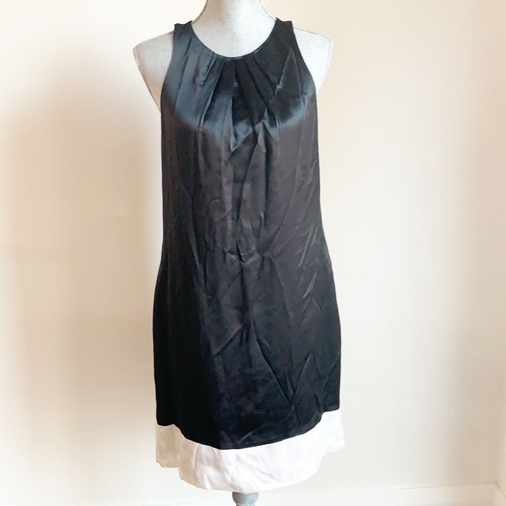 Silk White House Black Market sleeveless scocktail party dress